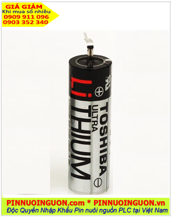 Toshiba ER6V; Pin nuôi nguồn PLC Toshiba ER6V lithium 3.6v AA 2000mAh chính hãng (Loại Chân Thép) _Xuất xứ Nhật